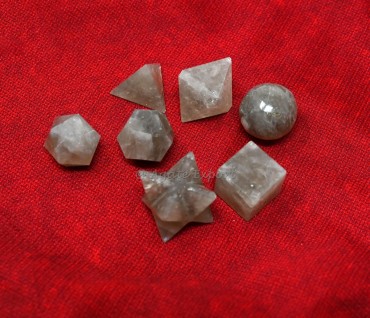 Smokey Quartz Geometry Set 7 Pcs