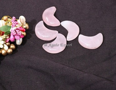 Rose Quartz Crescent Moon