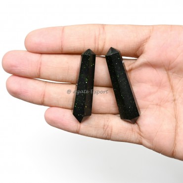 Blue Sunstone Terminated Pencil Point
