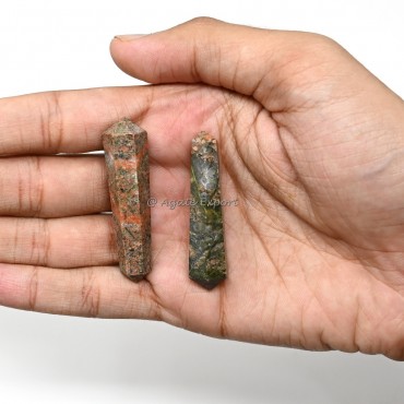 Unakite Terminated Pencil Point