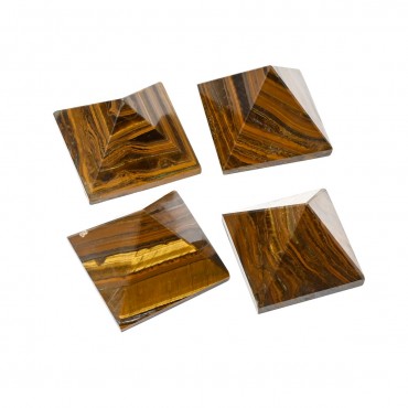 Tiger Eye Pyramids