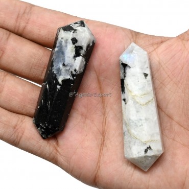 Rainbow Moonstone Double Terminated Point