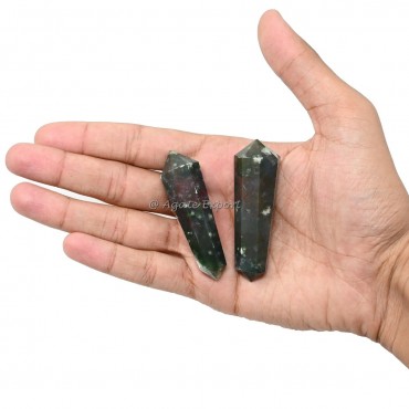 Bloodstone Double Terminated Point