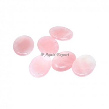 Rose Quartz Worry Stones.